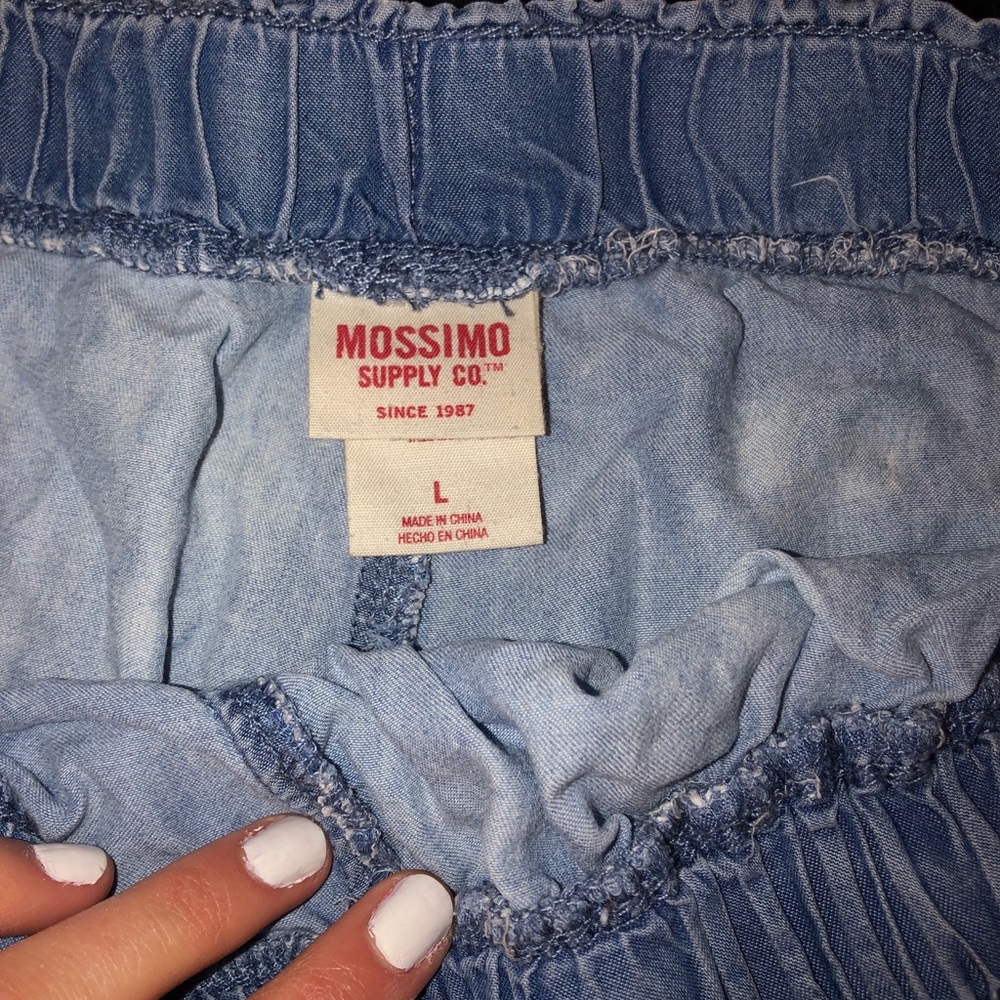 Mossimo Supply Co. Blue Flowy BoHo Shorts - Picture 2 of 3